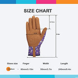 ▶ Guantes Jardinería  de cuero para mujer – Guantes de jardín resistentes a espinas, guantes de poda de rosas, guantes de trabajo para deshierba, excavación, rastrillo y poda