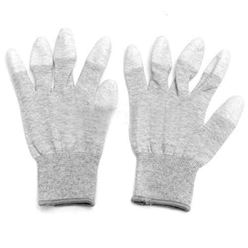 ▶ Guantes de trabajo antiestáticos y antideslizantes para computadora, talla L