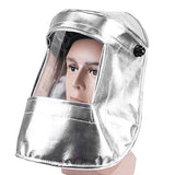 ▶Casco de soldadura de papel de aluminio Capucha de visibilidad PC Lente Soldador Casco de seguridad Casco de soldadura de Gas Sombrero