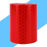 Walfront Cinta de Advertencia Roja de 3 M / 118 Pulgadas, Cinta de Advertencia de Seguridad para Pisos, Cinta de Rayas de Seguridad de Advertencia de Peligro para Equipos, Pisos, Paredes, Tuberías