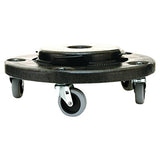 Rubbermaid Dolly, Twist On/Off Round Dolly, Negro