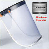 ▶ Careta de protección de Seguridad Industrial  - PVC Material de Obra para la Industria del Sombrero del Casco - Protección Laboral Soporte de Aluminio Protector Protector de la Cara