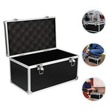 DOITOOL Estuche Rígido de Aluminio Maletín Caja de Herramientas con Inserto de Espuma Caja de Almacenamiento Duro Estuche Caja de Piezas Portátiles 29X16cm