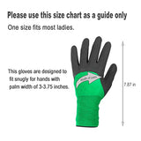 ▶ Guantes de jardinería para mujer, 12 pares de guantes de jardín con revestimiento de goma de tamaño mediano para mujer, guantes de trabajo protectores transpirables duraderos que se adaptan a la mayoría (mediano)
