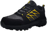 ▶ LARNMERN Zapatos con Punta de Acero para Hombre, Botas de Trabajo de Seguridad indestructibles y Antideslizantes, cómodas Zapatillas antipinchazos para Hombre L91182(28.0 cm, Negro y Amarillo)