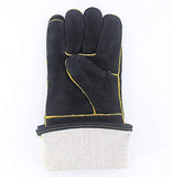 ▶ Guantes de Soldador de Estilo Deportivo 16 IN Guantes Largos, Seguros y duraderos, Guantes de Soldadura Resistentes al Calor, Mitones for soldadores/Chimenea/Camping/Cocina/Jardinería