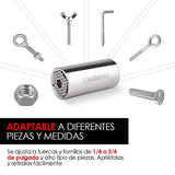 ▶ Redlemon Juego de Herramientas de Dado Hexagonal Universal, Matraca y Extensión, Ajustable a Tuercas y Tornillos de 1/4 Hasta 3/4 de Pulgada, Ideal para Reparaciones de Auto, Bicicleta y Hogar Multiusos