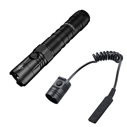 🔦 Linterna recargable Nitecore - Combo: Nueva linterna LED P12 Vers - C-ree XP-L HD V6-1200 lúmenes con interruptor de presión RSW3