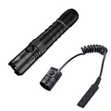 🔦 Linterna recargable Nitecore - Combo: Nueva linterna LED P12 Vers - C-ree XP-L HD V6-1200 lúmenes con interruptor de presión RSW3