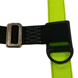 JORESTECH Arnés de seguridad de cuerpo completo, protección contra caídas, amarillo y verde lima, anillo D ANSI con alta visibilidad