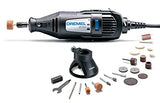 ▶ DREMEL - Mini kit de herramientas rotativas de dos velocidades con 21 accesorios: taladro de hobby, herramienta de tallado para carpintería, grabador de vidrio, lijadora de pluma pequeña, afilador de herramientas de jardín, taladro de manualidades