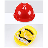 ▶ Casco de Seguridad Industrial, Casco de construcción rígido, arnés de 4 Puntos, Casco de Protección, Casco de Trabajo Casco