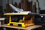 DEWALT Sierra de Mesa 10 Pulgadas 1800W con Hoja de Sierra de 60 Dientes y Guia para Cortes DWE7470