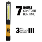 ▶ CATERPILLAR  Cat Linterna LED con base magnética de 175 lúmenes con chip incorporado CT1000 (negro/amarillo)