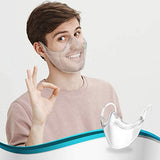 Máscara transparente transparente antivaho reutilizable para hombres y mujeres, protección facial, nariz y boca, Transparente, Small (Pack of 2)