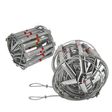 ▶ Escalera de Cuerda de Escape, Escalera de Fuego de Aleación de Aluminio, Equipo de Escape Fuego Cuerda de Alambre Escaleras de Emergencia contra Incendios(Size:8M/26.3FT)