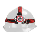 MIKELS lampara tipo minero con leds incluye 3 pilas aaa