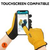 ▶ Guantes de jardinería  Trabajo de Cuero Artificial, Jardinería, Multifunción (5 Colores, Talla 7/S, AL8736)