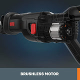 ▶ WORX  Nitro WX516L.9 - Sierra alternadora inalámbrica con motor sin escobillas (20 V, solo herramienta)