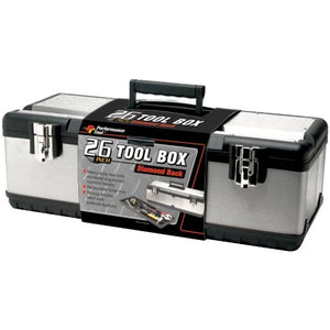 Herramienta de Rendimiento, Caja de Herramientas de Acero, 26" Steel Tool Box, 26" Steel Tool Box
