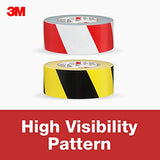 3M, Cinta para Ductos, Advertencia de Peligro, Color Negro con Amarillo, 48 mm x 22,8 m