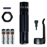 ▶ MAGLITE Linterna LED (3 celdas, AAA), color negro
