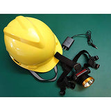 ▶ Casco con luz, Casco de Seguridad Industrial, Casco de construcción rígido, ventilado, arnés de 4 Puntos, Casco de Protección, Casco de Trabajo Casco