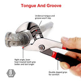 ▶Juego de 7 alicates utilitarios, incluye alicates de junta deslizante, alicates de punta larga, alicates diagonales, alicates de junta de ranura, alicates Linesman y mini alicates de punta larga, mango sumergido