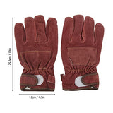 Drfeify Guantes Resistentes Al Calor Ignífugos Ignífugos No Escaldables para Parrilla de Barbacoa Cortos, 2 Farben, 1 Par/Juego(Rojo)