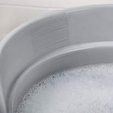 Rubbermaid Commercial FG296300GRAY Brute HDPE Heavy-Duty Bucket, 10-quart, Gray