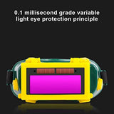 Gafas de soldadura de oscurecimiento automático Flip Up Up Up Up Solar LCD Ojos de soldadura Protección de anteojos, casco de soldadura LCD de oscurecimiento automático