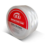 ▶ Cinta reflectante blanca y plateada de 2 x 50 pies DOT-C2 para exteriores, impermeable, para la visibilidad, cinta de seguridad autoadhesiva para remolque, cintas reflectantes de advertencia para coches, ropa, bicicletas, cascos, motocicletas