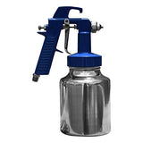 RAIKER Pistola para pintar de succión marca HYUNDAI de baja presión, ideal para trabajar con compresor de aire.