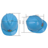 ▶ Casco de Seguridad con Ranuras En V ABS Protección Anti-Rotura Cascos de Protección Construcción Anticaída Obra de Construcción Construcción de Carreteras Túnel Mina