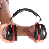 ▶ Orejeras con cancelación de ruido, auriculares de protección auditiva ajustables para adultos NRR31dB Trabajo Tiro Caza Soldadura Corte Construcción