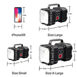AlpsWolf Linterna recargable, linterna LED con foco de 15000 capacidad 4000 lm, 20 horas, ultra larga, ultrabrillante, impermeable, con salida USB como banco de energía para accesorios de camping