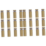 🔩 Mobestech 24 Piezas De Acero Inoxidable Clavos Publicitarios Soporte De Letrero Soporte De Vidrio Tornillos Blancos Soportes De Letrero Tornillos De Separación Soportes De Separador De