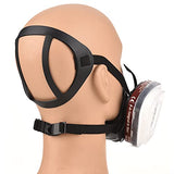 Jabey Respirador Reutilizable de Media Cara 6200 de Gas Protección respiratoria Respiradores para Pintar Vapor orgánico Soldadura Pulido Carpintería y Otra protección Laboral