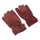 Drfeify Guantes Resistentes Al Calor Ignífugos Ignífugos No Escaldables para Parrilla de Barbacoa Cortos, 2 Farben, 1 Par/Juego(Rojo)