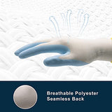 ▶ HANDLANDY Guantes de jardín para mujer, sin látex, 3 pares, transpirables, con revestimiento de nitrilo, pequeños, guantes de trabajo para patio (6 pares, 2 azules y 2 amarillos y 2 violetas)