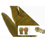 ▶ Guantes de soldador Guantelete Resistente a Las Llamas Amarillo Claro