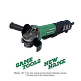 ▶ METABO Esmeriladoras  Amoladora angular | 4-1/2 pulgadas | Interruptor de paleta | 12 amperios | Motor sin escobillas CA | Freno eléctrico | Reducción de retroceso | G12BYEQ, verde Metabo HPT