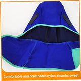 ▶ Capucha de soldadura Resistente al calor Casco de nylon Cuello con cuello soldador Protección de seguridad Blish Azul, Capucha de soldadura de nylon
