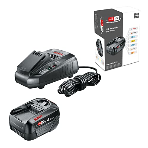 Alliance Starter Set Werkzeug-batería recargable y cargador 18V 4Ah Li-Ion Bosch Home and Garden