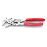 ▶ KNIPEX  Mini Tenaza Llave para Tuercas y Tenaza en Una Sola Herramienta Cromado Recubiertos de Plástico, 125 mm