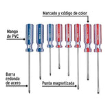 ▶ PRETUL Pretul  Juego de 8 desarmadores, mango de PVC