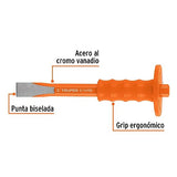 Truper C-1X10G, Cincel de corte frío, acero al cromo vanadio, 1 x 10" con grip