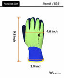 ▶ Guantes Jardinería para hombre con doble látex de microespuma, talla grande