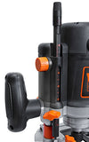 WEN RT6033 - Kit de enrutador de carpintería de 15 amperios con funda de transporte y guía de bordes