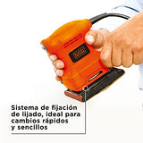▶ BLACK+DECKER  Lijadora de Hoja 1/4 Pulgadas 200W